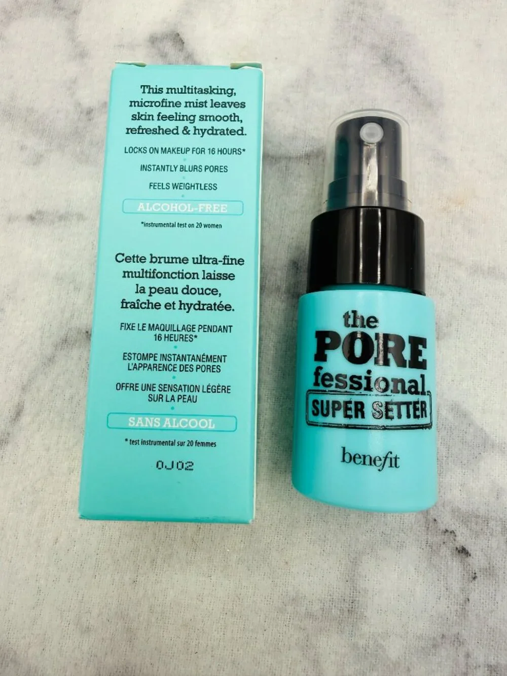 Benefit Beauty Gift Set-The POREfessional Long Last Setting Spray-3pc-BOXED-NEW